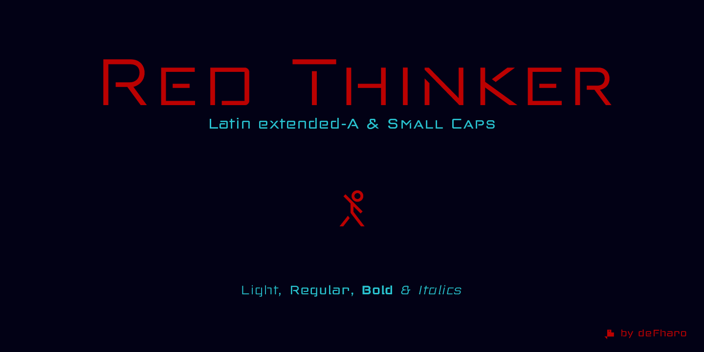 Ejemplo de fuente Red Thinker #2